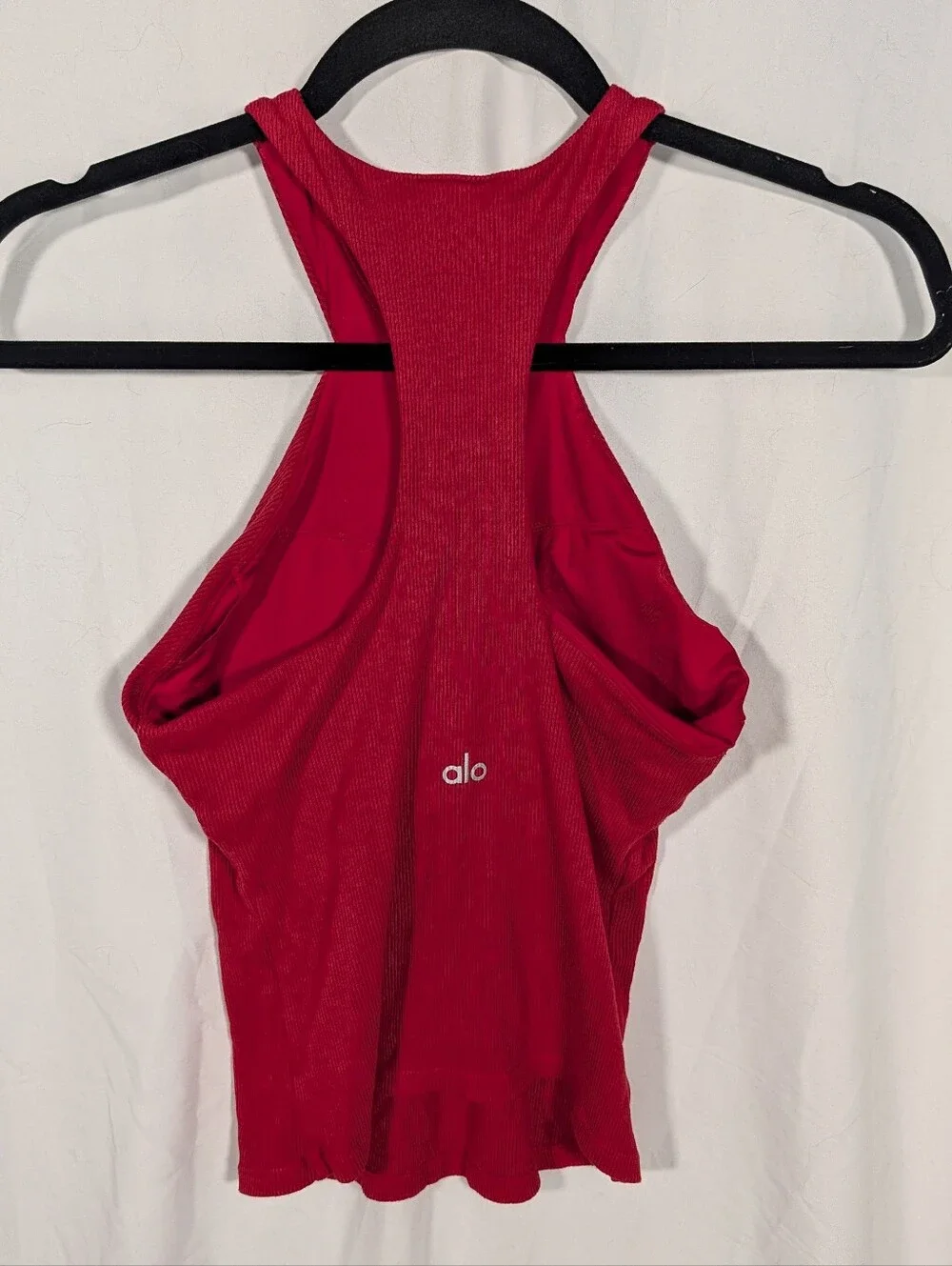 ALO Yoga Red Racerback Tank Top